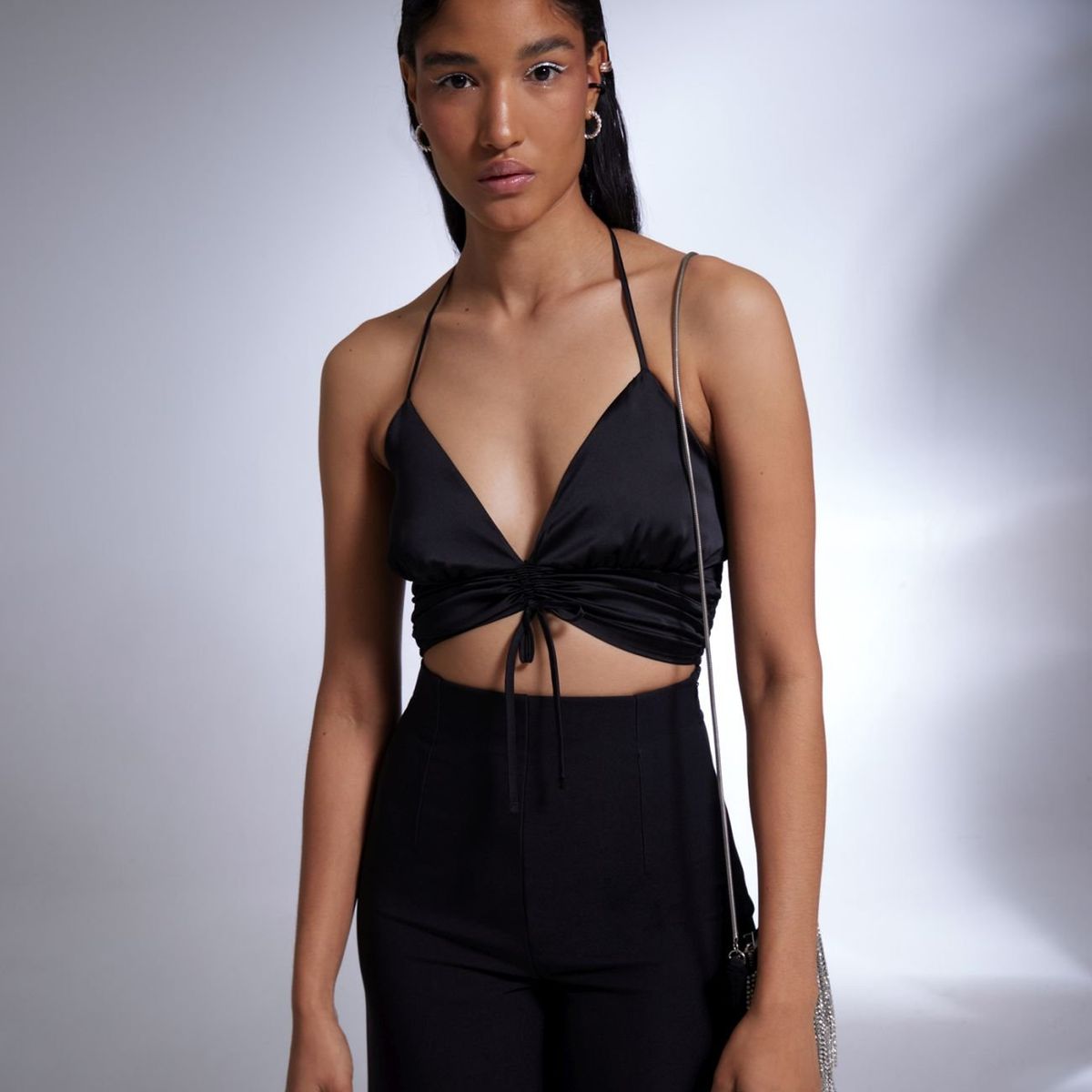 SEVEN SEVEN - Blusa Para Mujer Manga Sisa Color Negro Marca Seven Seven #28123728