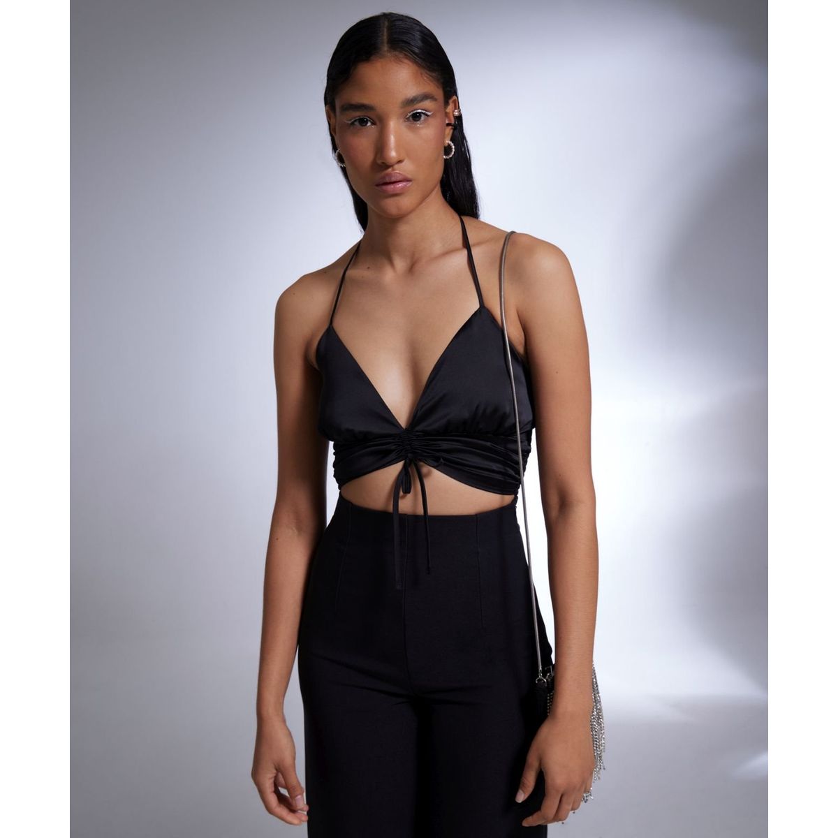 SEVEN SEVEN - Blusa Para Mujer Manga Sisa Color Negro Marca Seven Seven #28123728