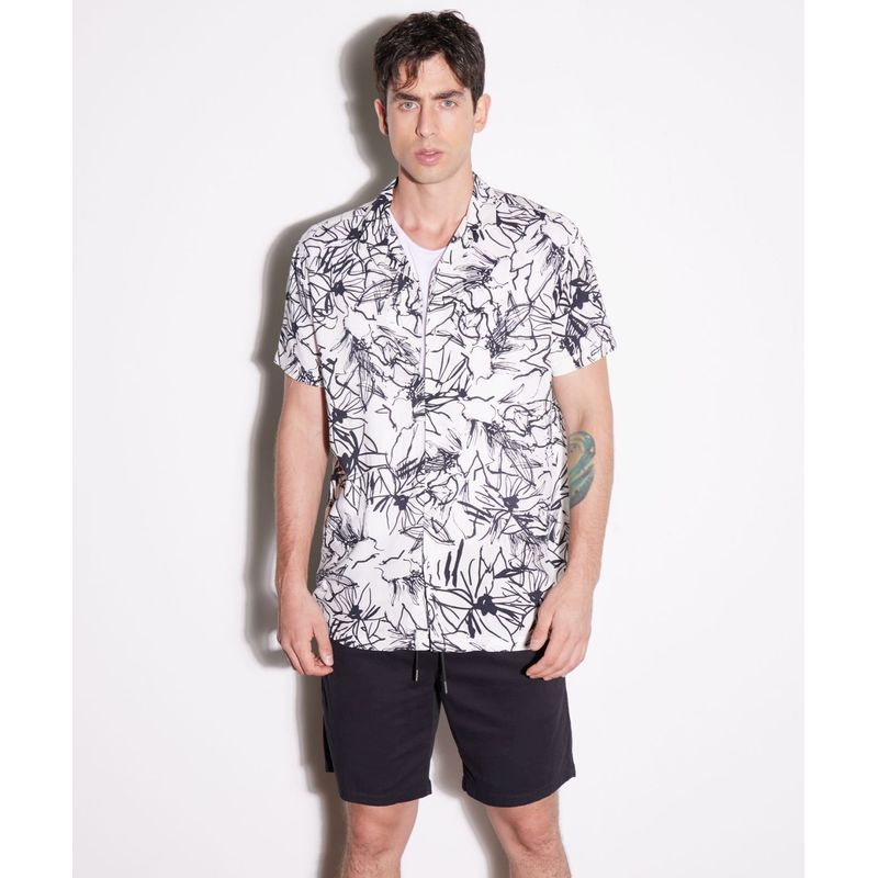 SEVEN SEVEN - Camisa Para Hombre Manga Corta  Color Blanco Marca Seven Seven #45011792