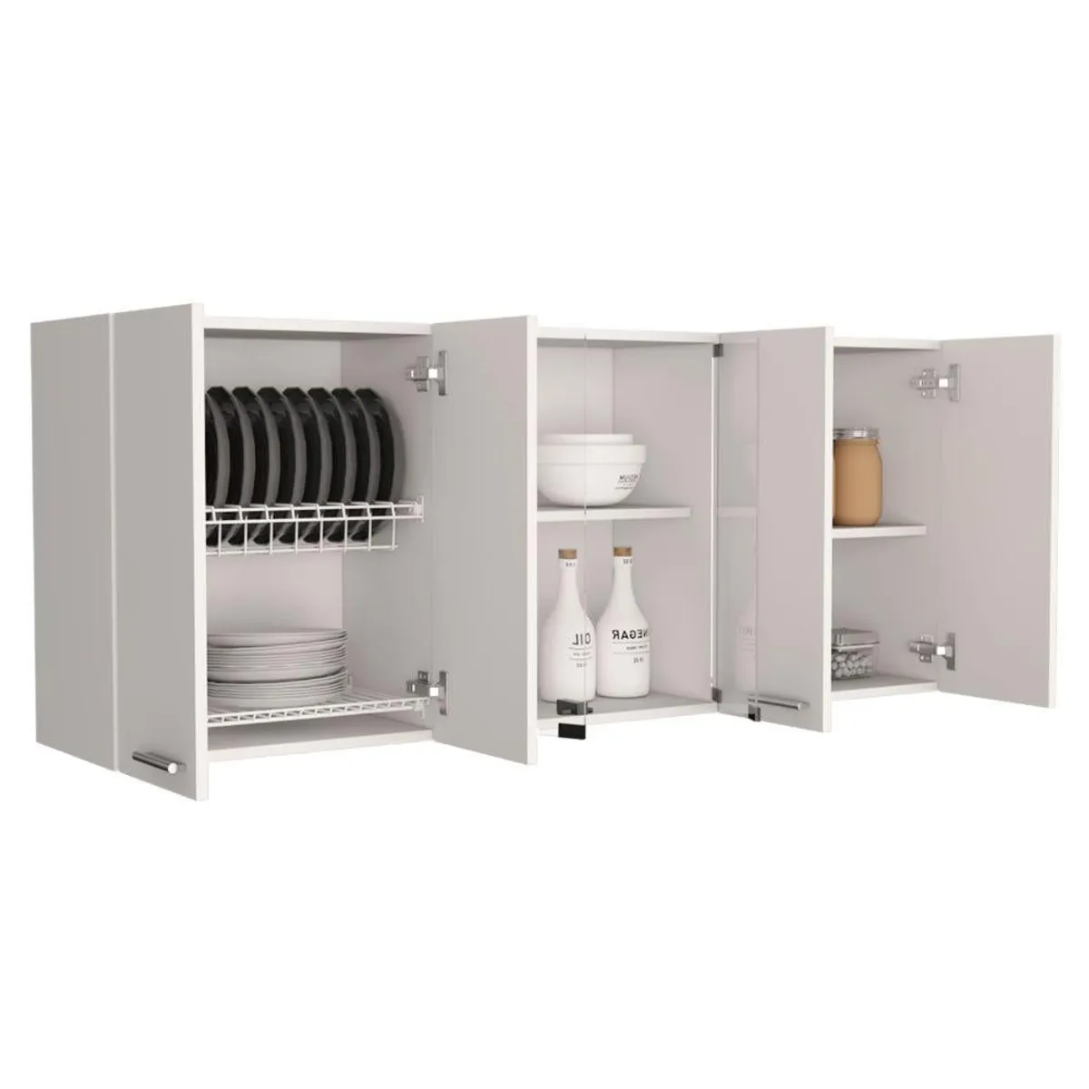 RTA DESIGN - Gabinete Superior Frello 150 Blanco Nevado Incluye Entrepaño Móvil Central ZF
