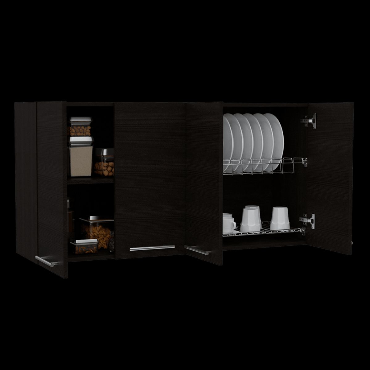 RTA DESIGN - Gabinete Superior Frello 120 Wengue con Cuatro Puertas Batientes  ZF