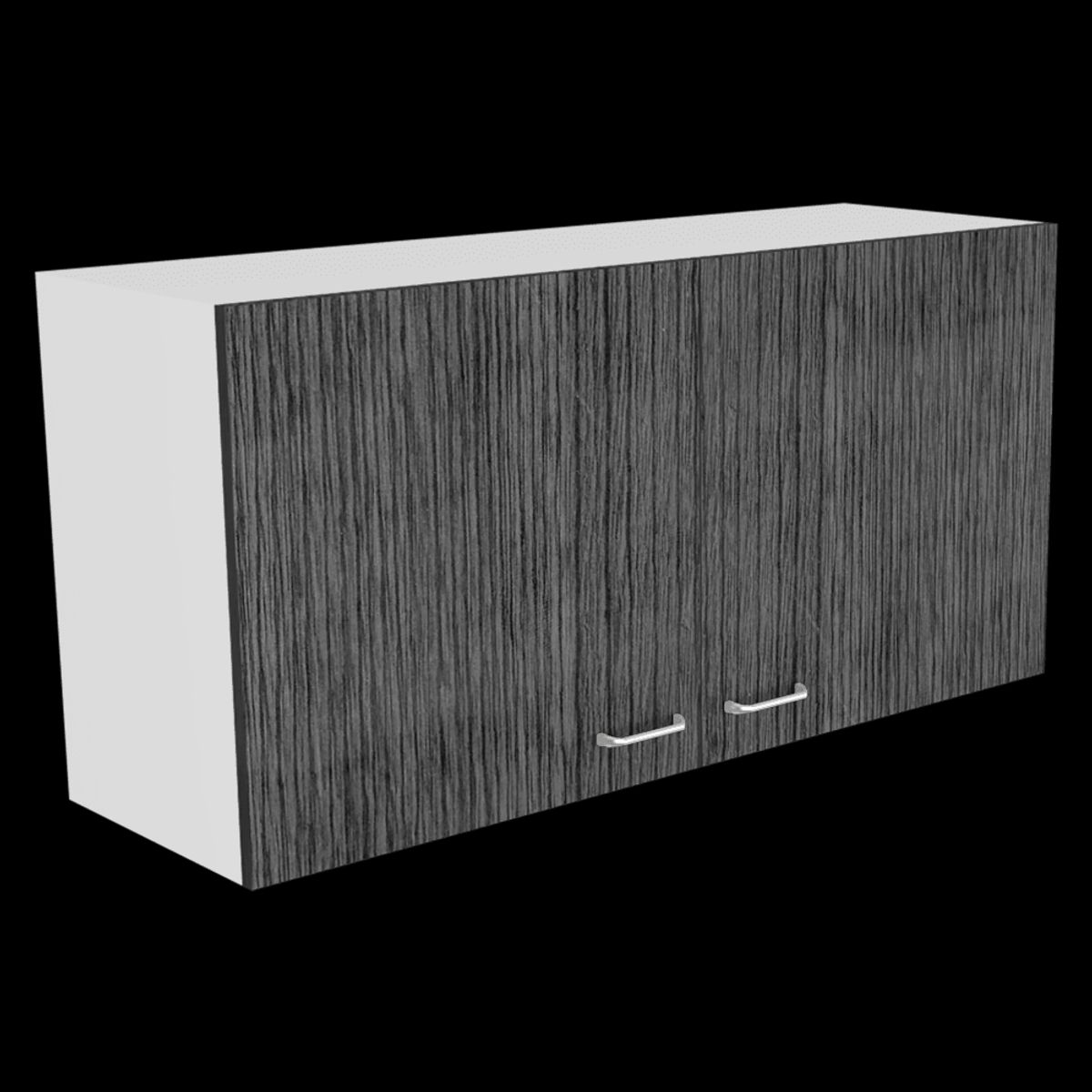 RTA DESIGN - Gabinete Superior Cantabria Blanco Perla y Gris con Dos Puertas Batientes ZF