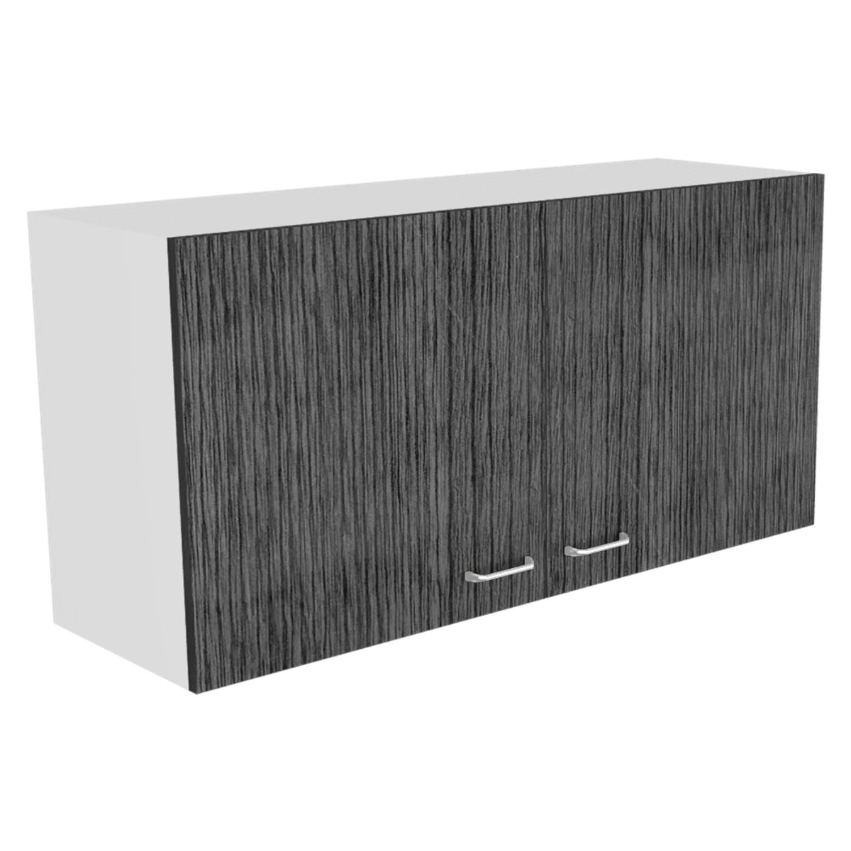 RTA DESIGN - Gabinete Superior Cantabria Blanco Perla y Gris con Dos Puertas Batientes ZF
