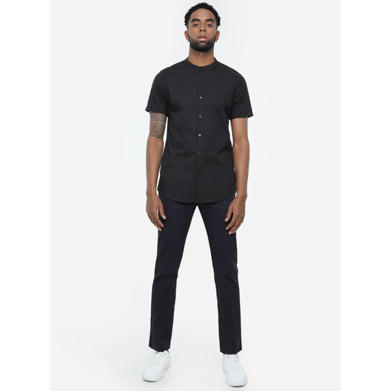 SEVEN SEVEN - Camisa Para Hombre Manga Corta Cuello Neru Color Negro Marca Seven Seven #45011327