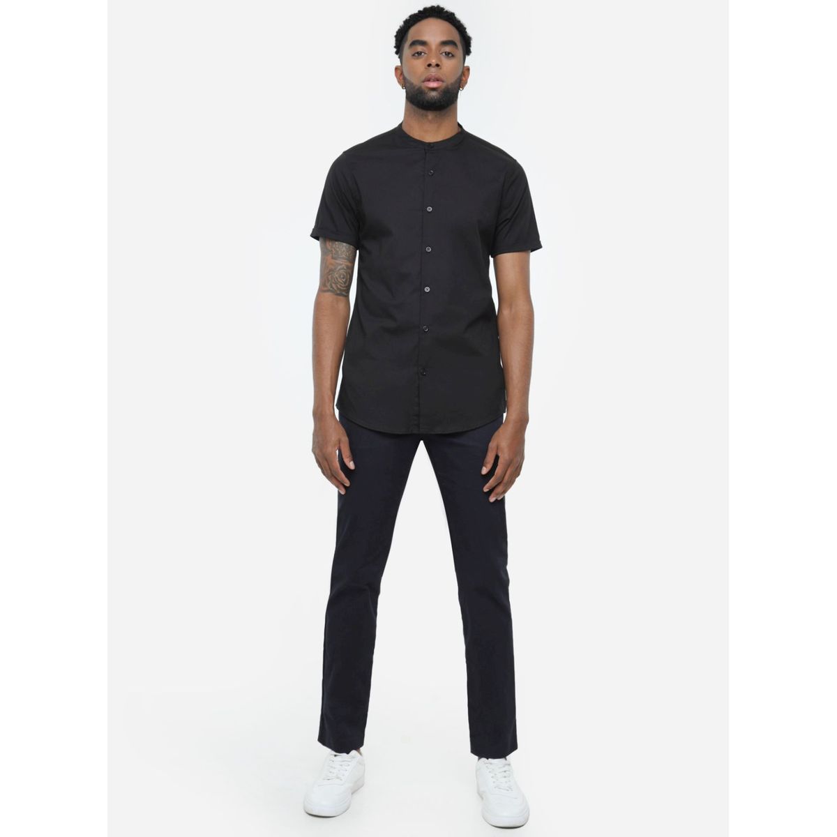 SEVEN SEVEN - Camisa De Hombre  Color Negro Marca Seven Seven #45011327