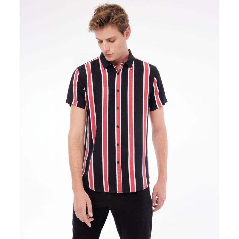 SEVEN SEVEN - Camisa De Hombre  Color Negro Marca Seven Seven #45011827