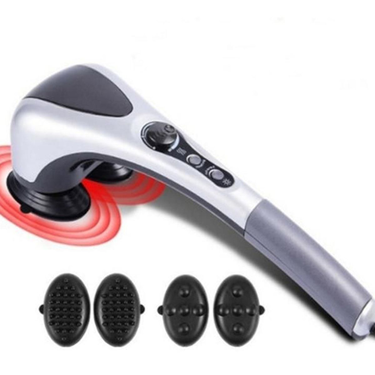 GENERICO - Masajeador Electrico Doble Cabeza Infrarojo Cuerpo Completo