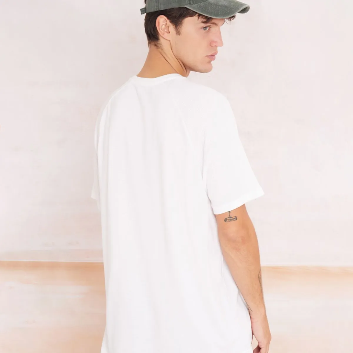 SEVEN SEVEN - Camiseta Manga Corta Texturizada  Para Hombre Crudo Seven Seven