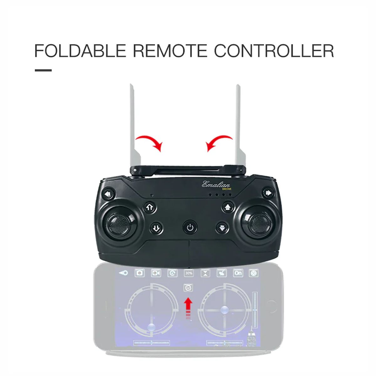 GENERICO - Drone E88 720p Con Control Remoto Estabilidad Doble Batería