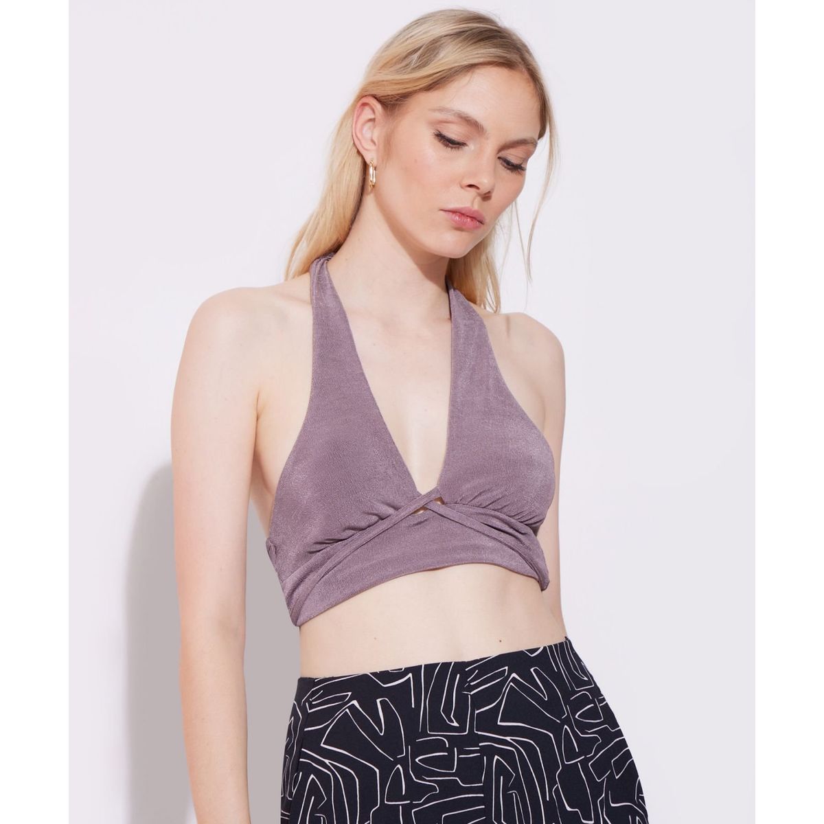 SEVEN SEVEN - Camiseta Para Mujer Manga Sisa Color Taupe Marca Seven Seven #28095391