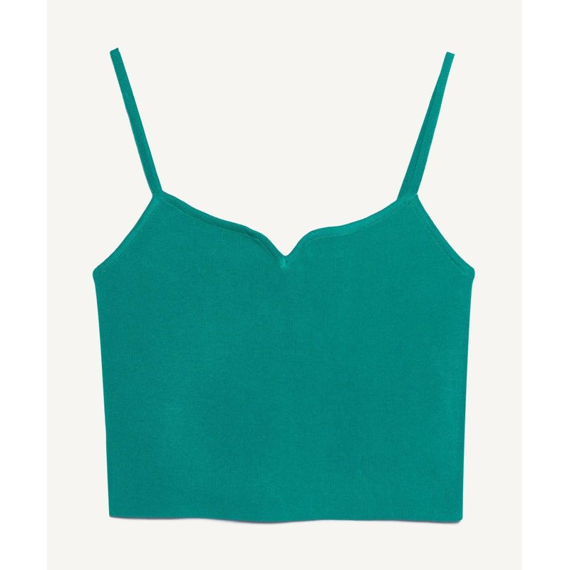 SEVEN SEVEN - Crop Top Para Mujer Manga Sisa Color Verde  Marca Seven Seven #28095375