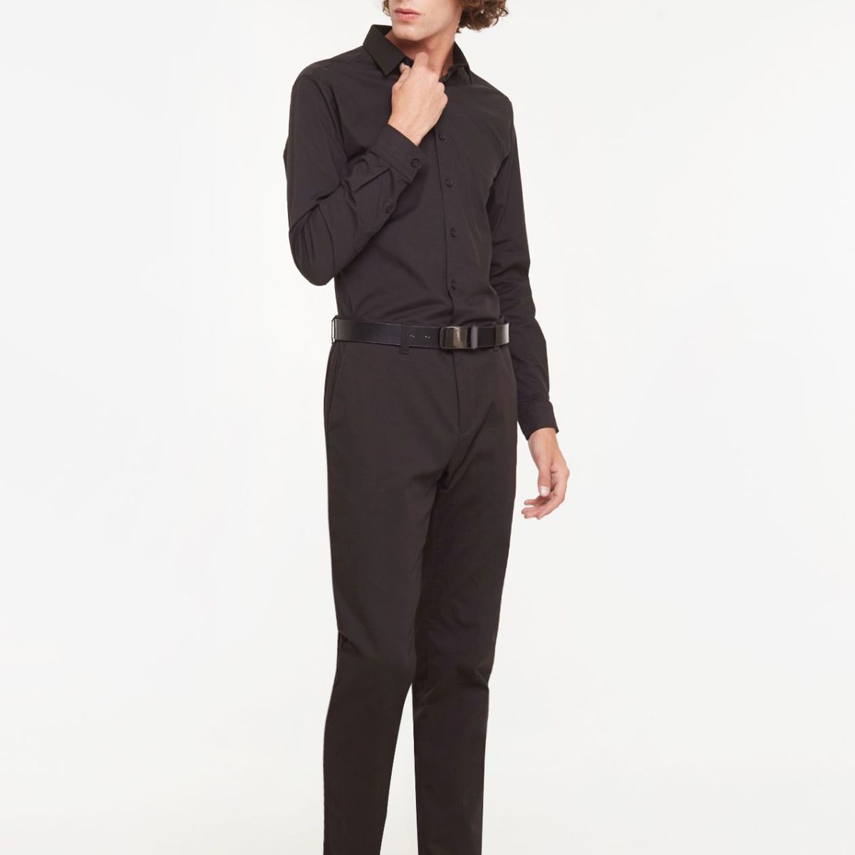 SEVEN SEVEN - Camisa De Hombre  Color Negro Marca Seven Seven #45010676