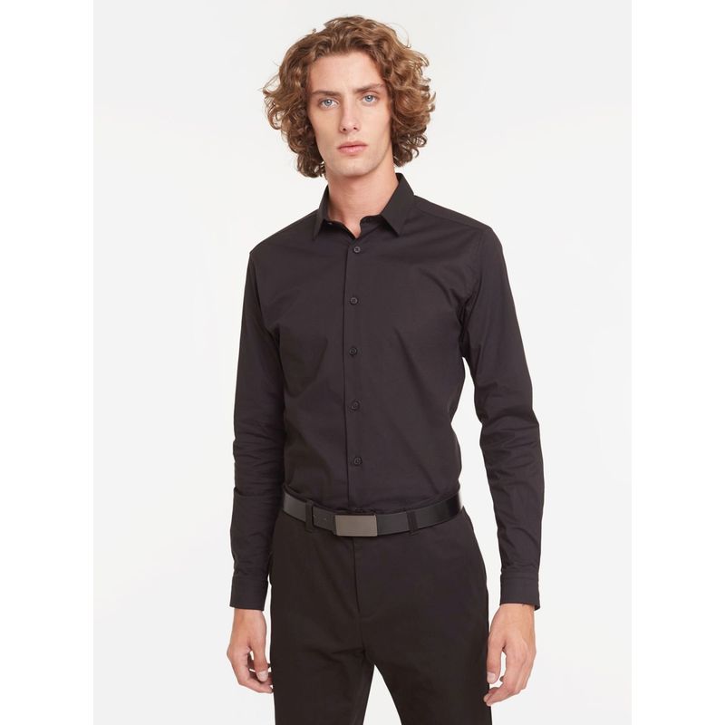 SEVEN SEVEN - Camisa Para Hombre Manga Larga Cuello Casual M Color Negro Marca Seven Seven #45010676