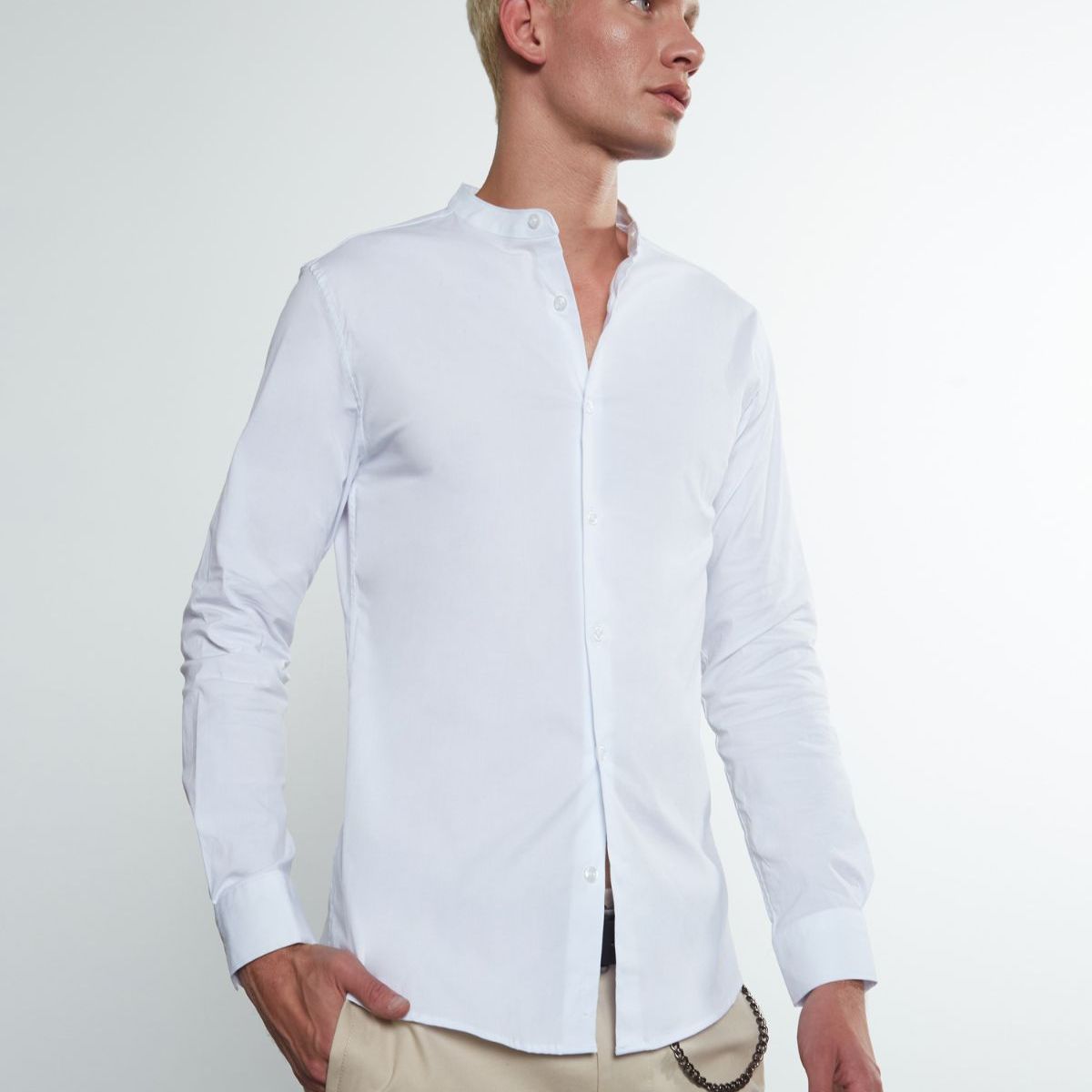 SEVEN SEVEN - Camisa De Hombre  Color Blanco Marca Seven Seven #45011419