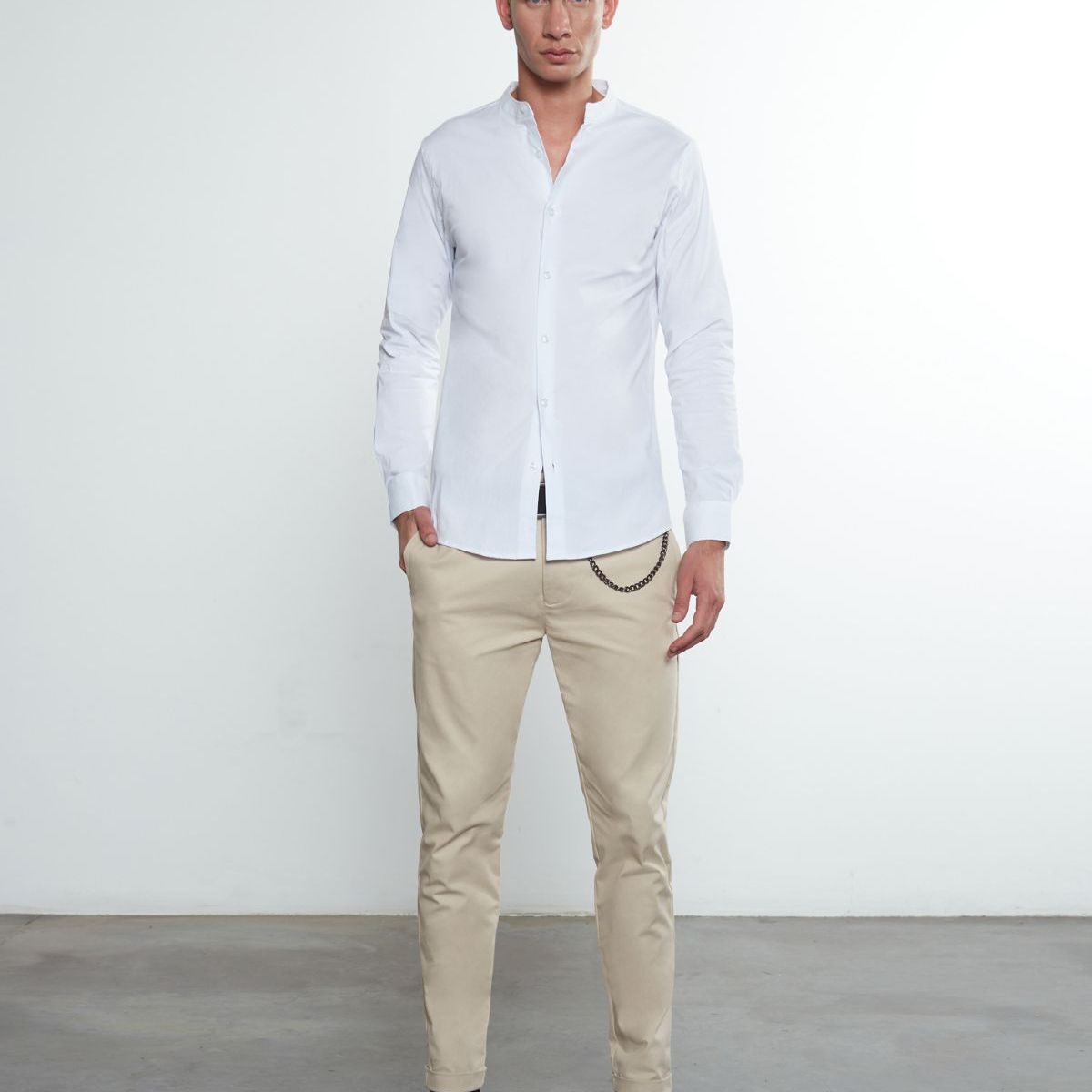 SEVEN SEVEN - Camisa De Hombre  Color Blanco Marca Seven Seven #45011419