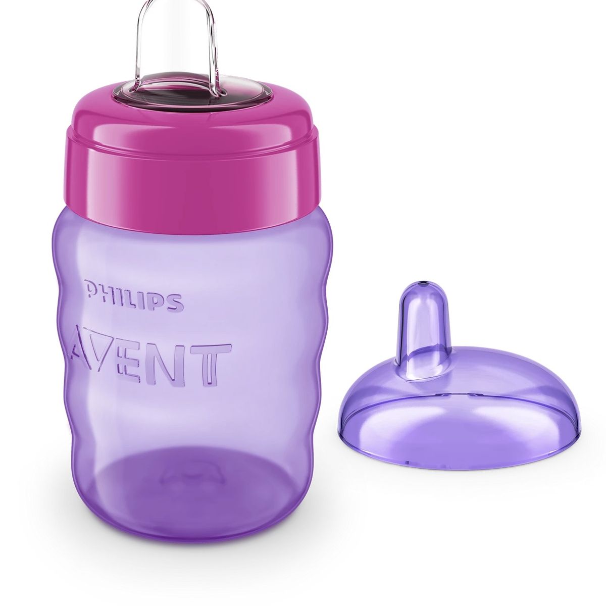 PHILIPS - Vaso Classic Antigoteo Rosado Philips 9 Oz Con Tapa
