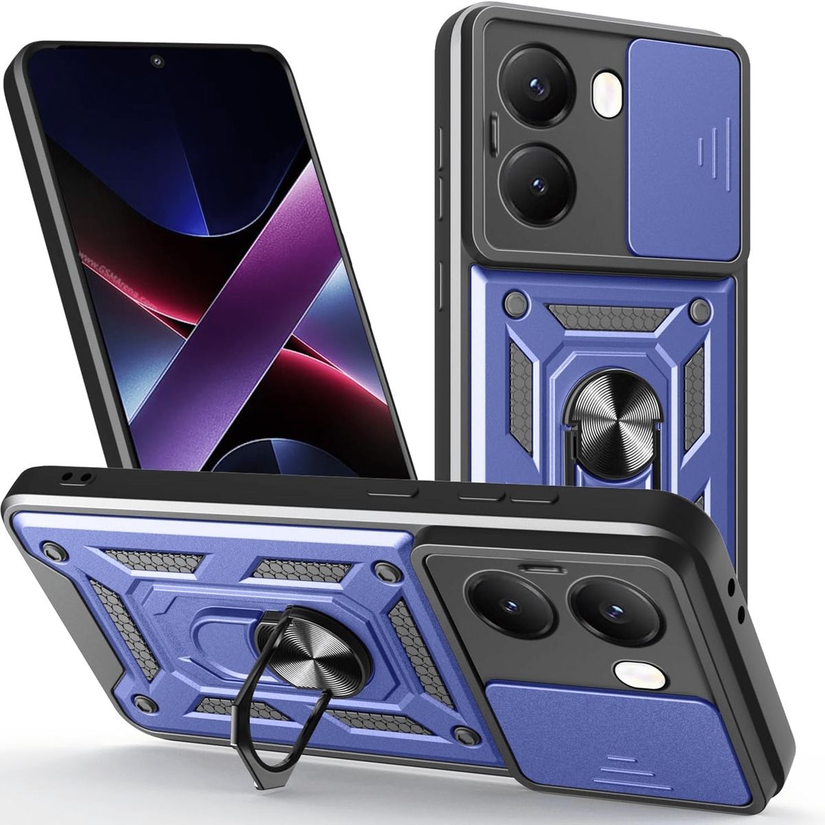 GENERICO - Funda Estuche Case Slider Compatible Xiaomi Poco X7 Pro 5G Azul