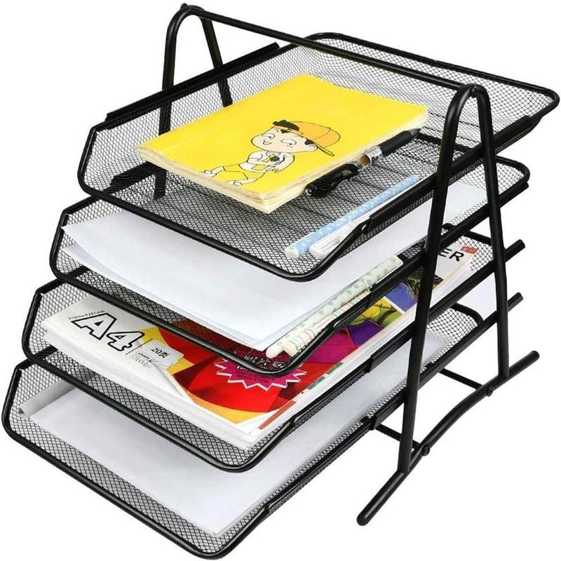 ONE PIXEL - Organizador Papel 4 Niveles Negro One Pixel