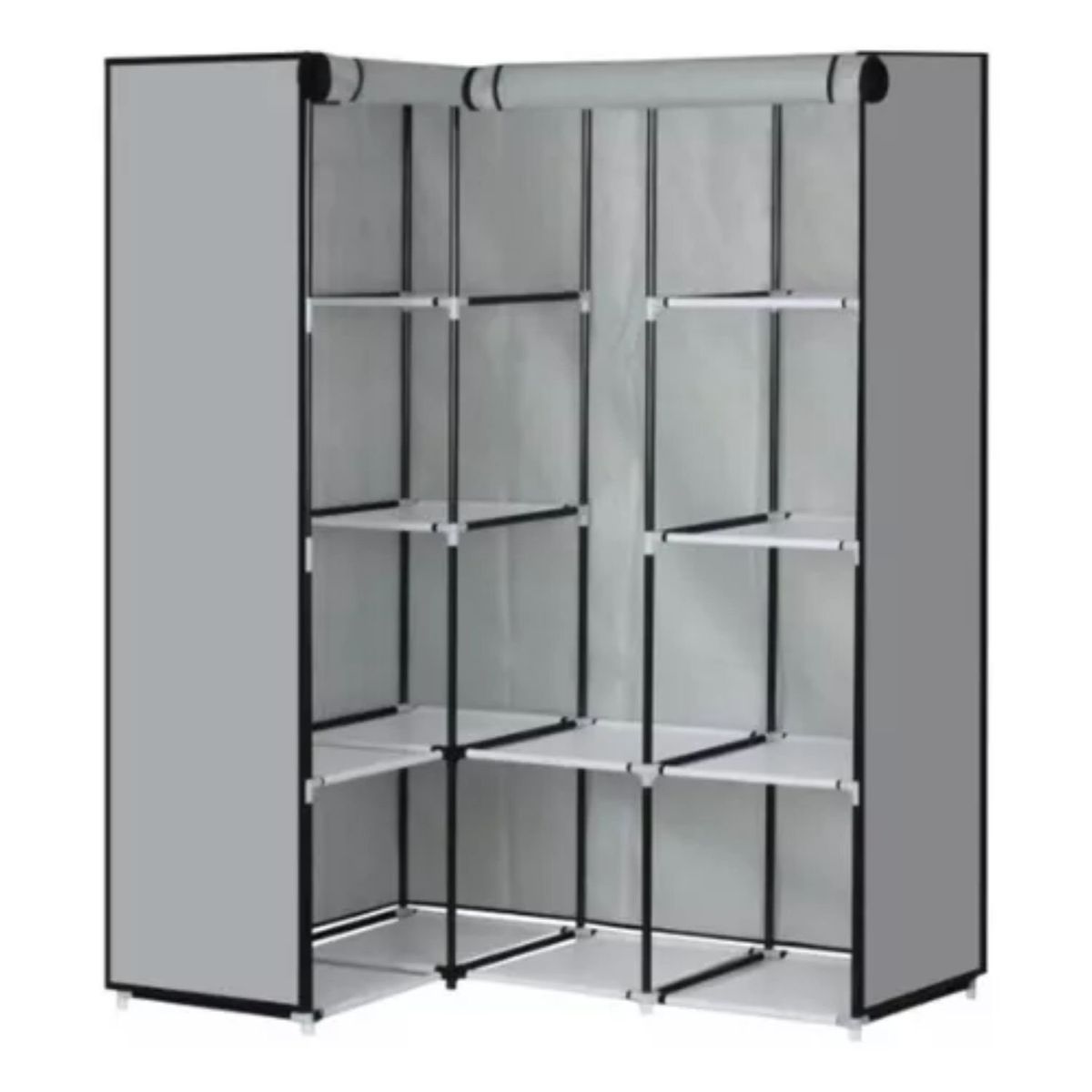 TELEPRODUCTOSBOGOTA - Closet Esquinero Organizador De Ropa 8 Estantes 88l88