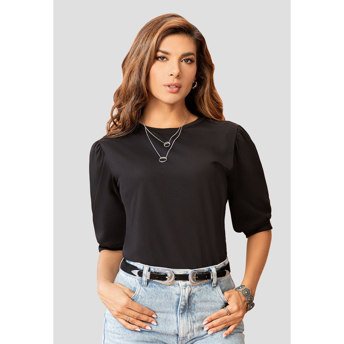 MARKETING PERSONAL - Blusa Mujer Negro Mp 106981