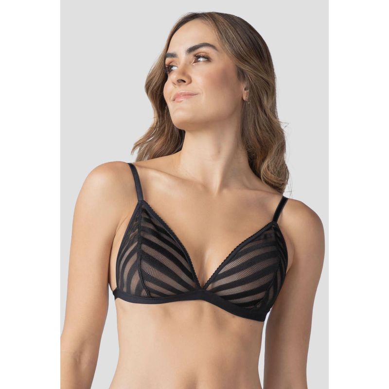 FORMAS INTIMAS - Bralette Mujer Negro Fi 2024