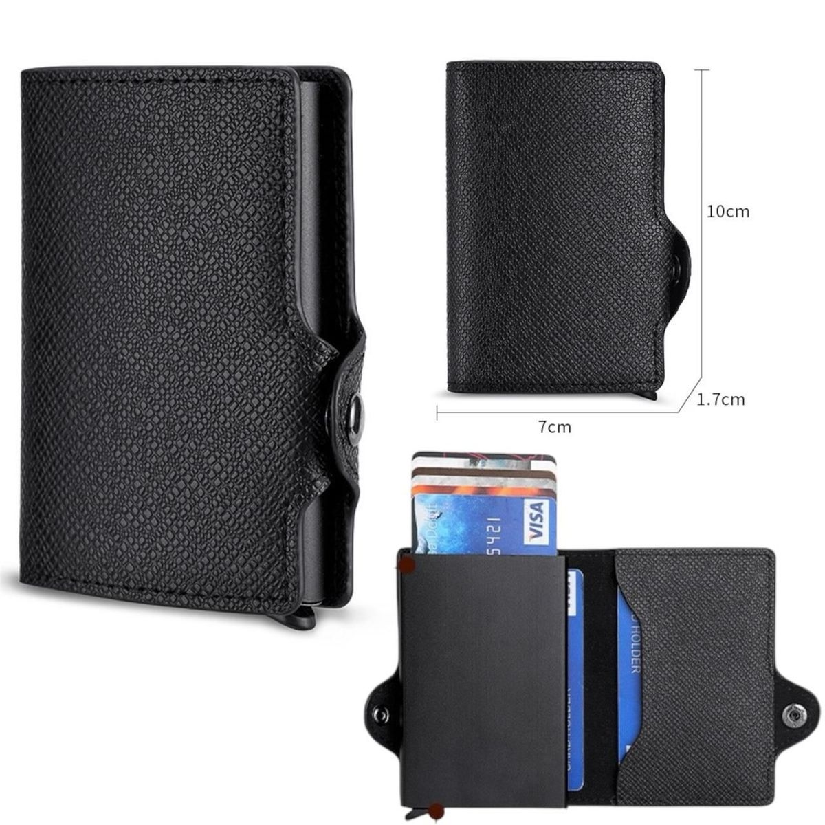 MULTIPLACE COLOMBIA - Billetera para Tarjetas importada de alta calidad-
