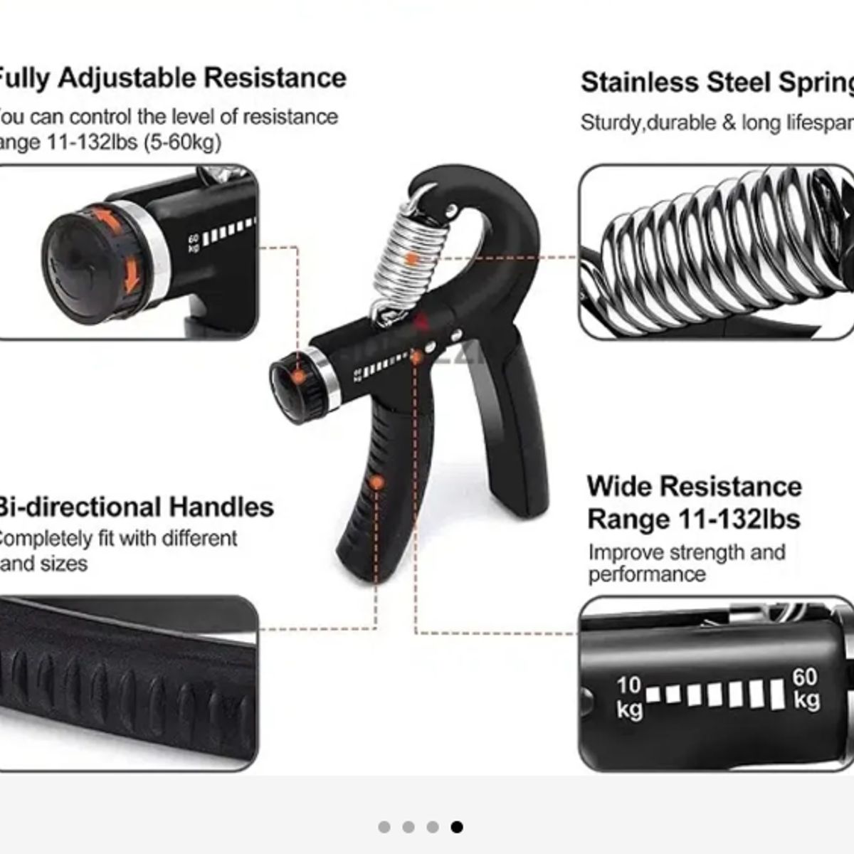 GENERICO - KIT EJERCITADOR HAND GRIP 388