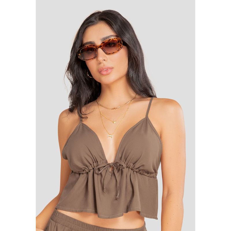 ATYPICAL - Blusa Mujer Chocolate Atypical 106926