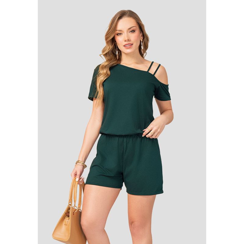 MARKETING PERSONAL - Enterizo Corto Mujer Verde Pino Mp 102839