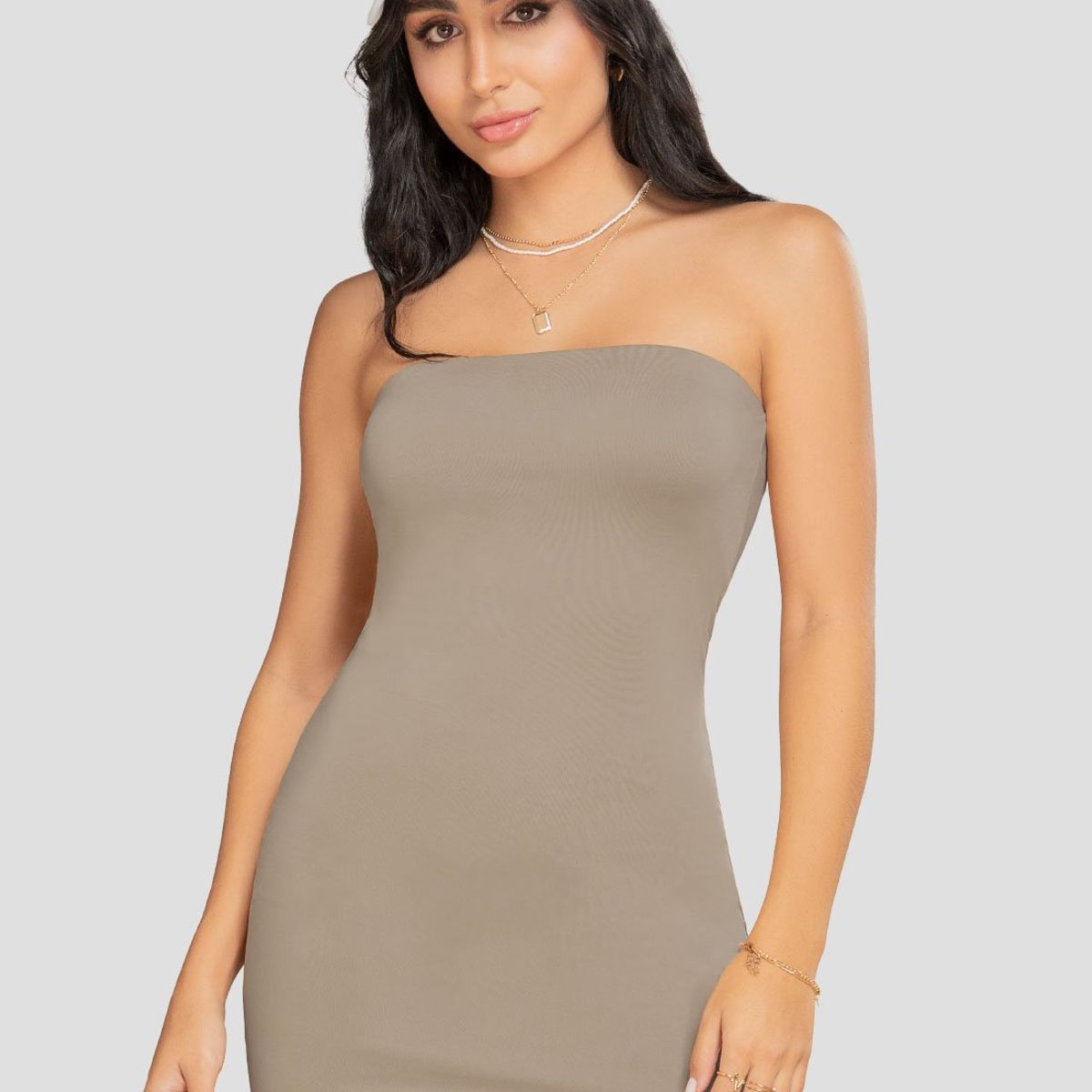 ATYPICAL - Vestido Corto Mujer Café Pardo Atypical 106912