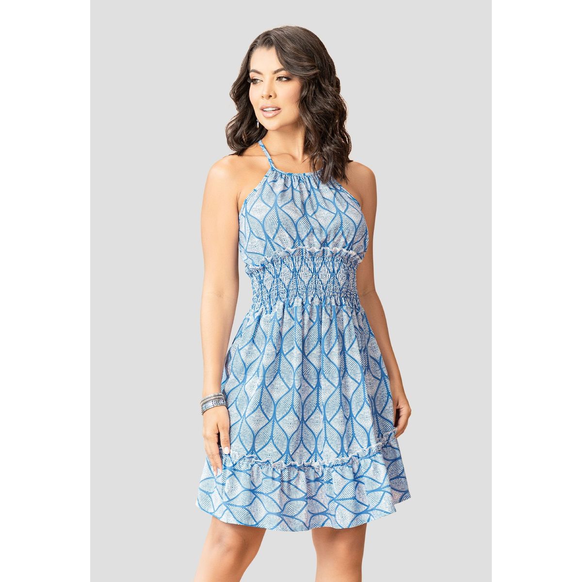 MARKETING PERSONAL - Vestido Corto Mujer Estampado Mp 107486