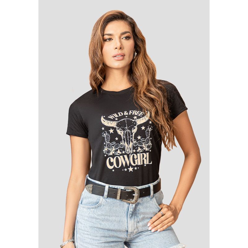 MARKETING PERSONAL - Camiseta Mujer Negro Mp 106987