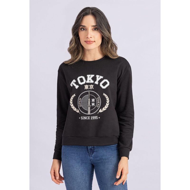 RUTTA - Buzo Mujer Negro Rutta 107968