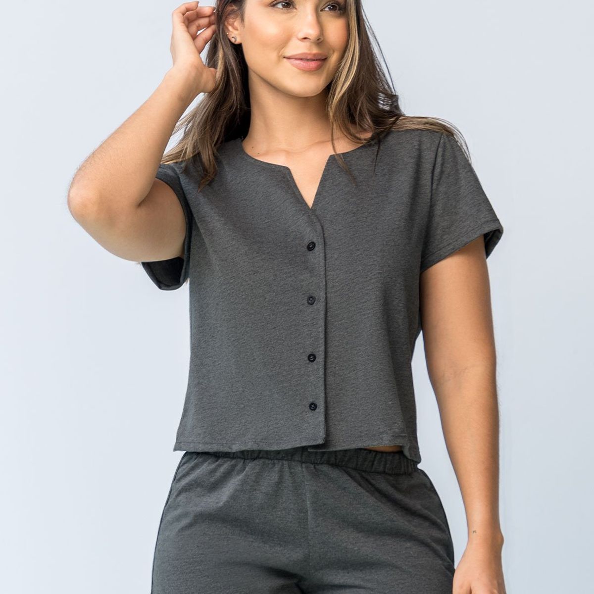 FORMAS INTIMAS - Conjunto Mujer Negro Cross Fi 107455