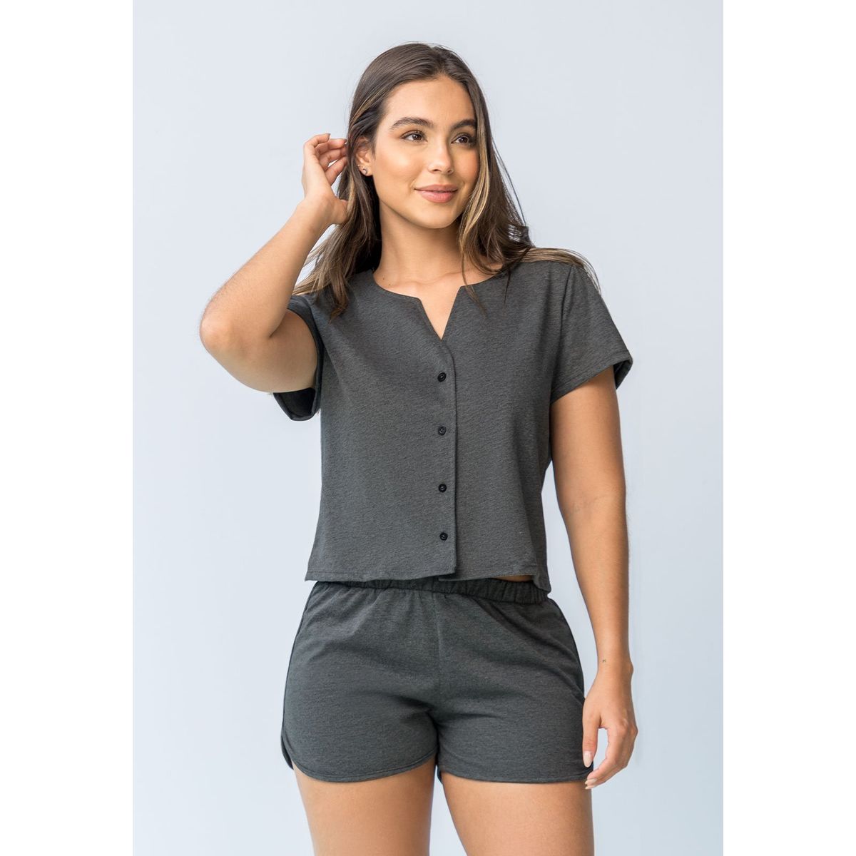 FORMAS INTIMAS - Conjunto Mujer Negro Cross Fi 107455