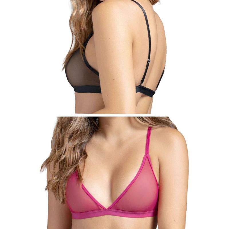 FORMAS INTIMAS - Bralette Paq X2 Mujer Multicolor Fi 32954