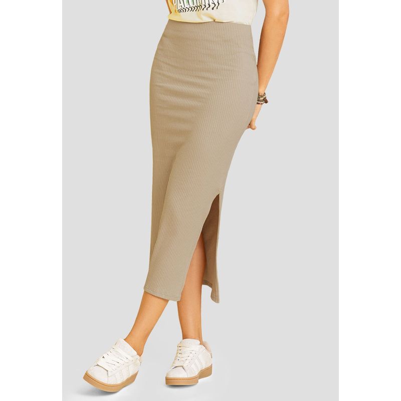 RUTTA - Falda Larga Mujer Latte Rutta 79567