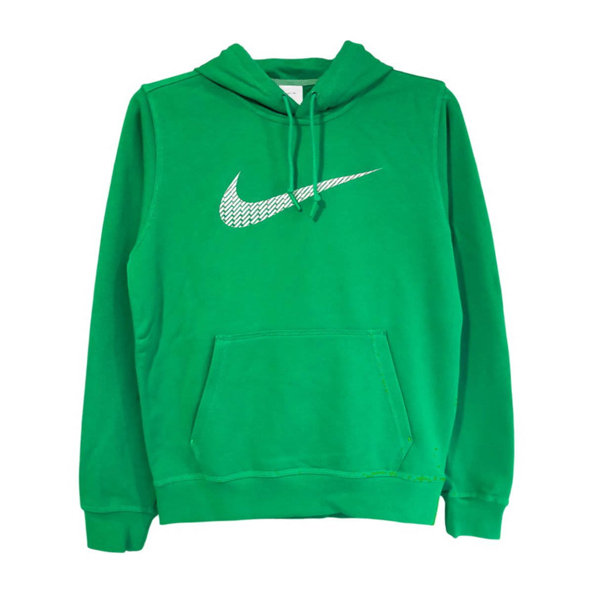 NIKE - Hoodie Nike Club Ft Hoody-Swshblk Hombre-Verde