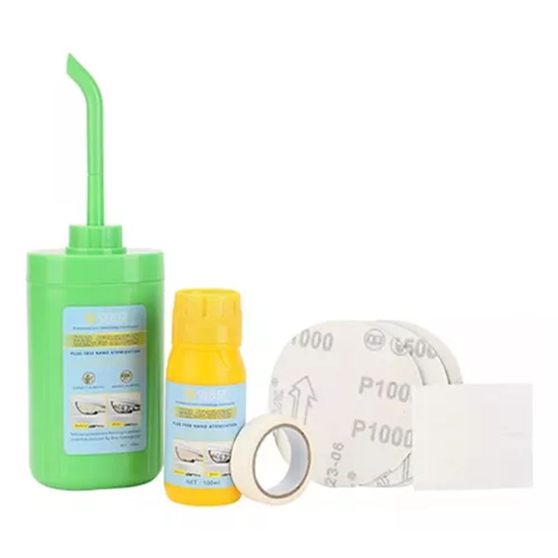 GENERICO - Kit Reparacion Faroles Carro Lija Brillo Anti Rayones Auto