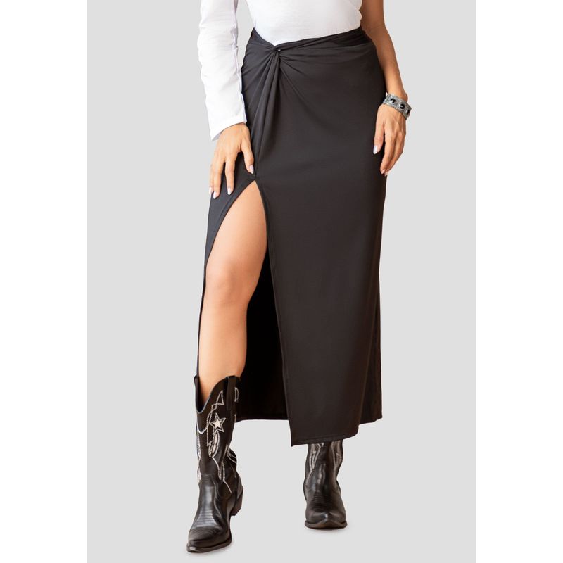MARKETING PERSONAL - Falda Larga Mujer Negro Mp 106984