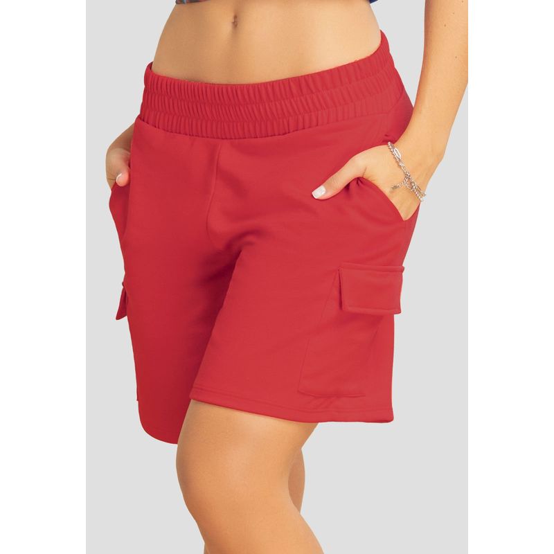 ATYPICAL - Bermuda Short Mujer Rojo Atypical 693