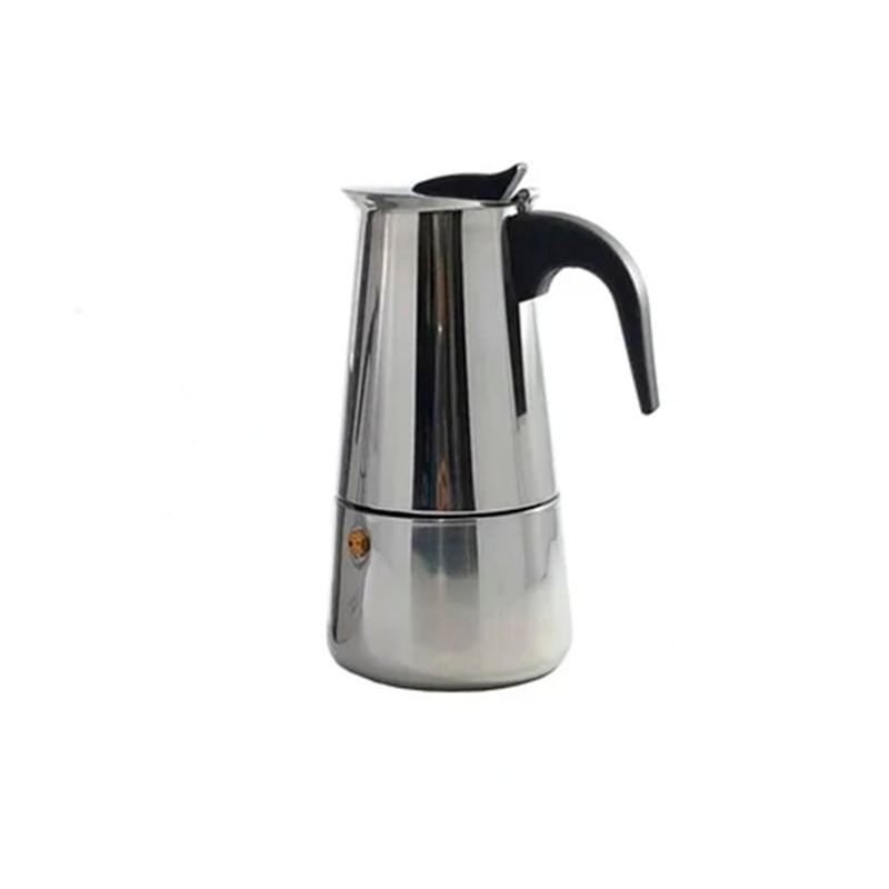 GENERICO - Cafetera Italiana Moka Espresso Maker 6 Tazas- Acero Inoxidable
