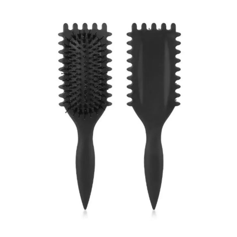 GENERICO - Cepillo De Cabello Peine Curly Master Rizos Ondas Perfectas NEGRO