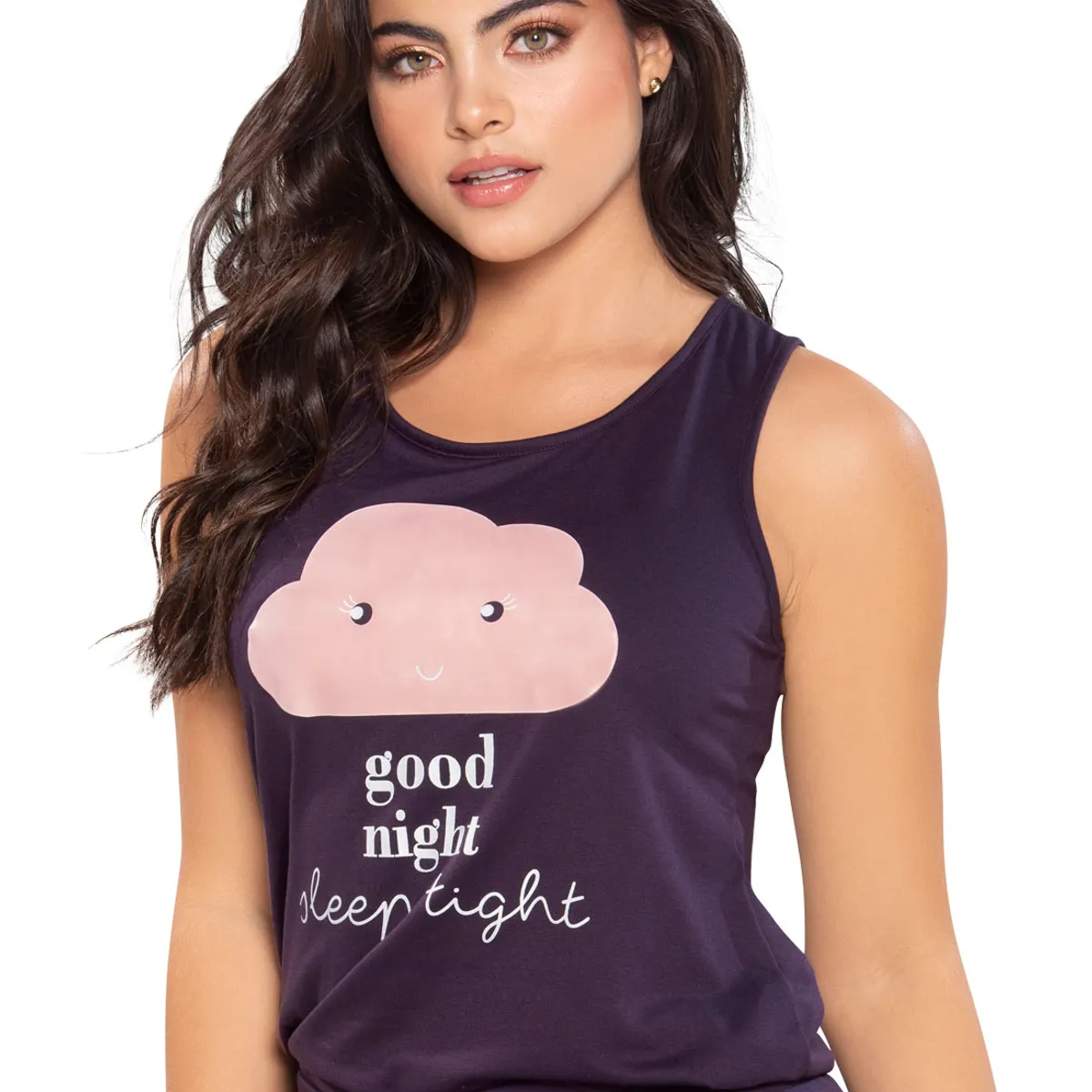 FORMAS INTIMAS - Camisa Pijama Mujer Morado FI 96862
