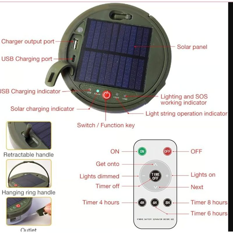 CAMPINGAZ - LAMPARA CAMPING CON TIRA LED IMPERMEABLE MULTIFUNCIONAL