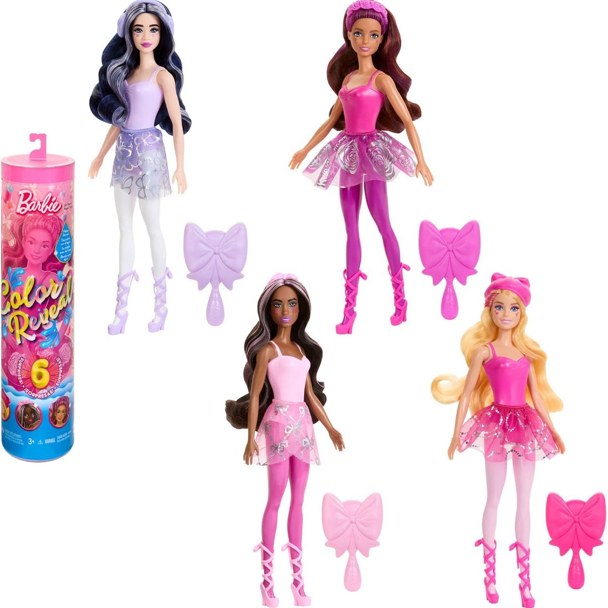 BARBIE - Muñeca Barbie Color Reveal Serie Bailarina Surt