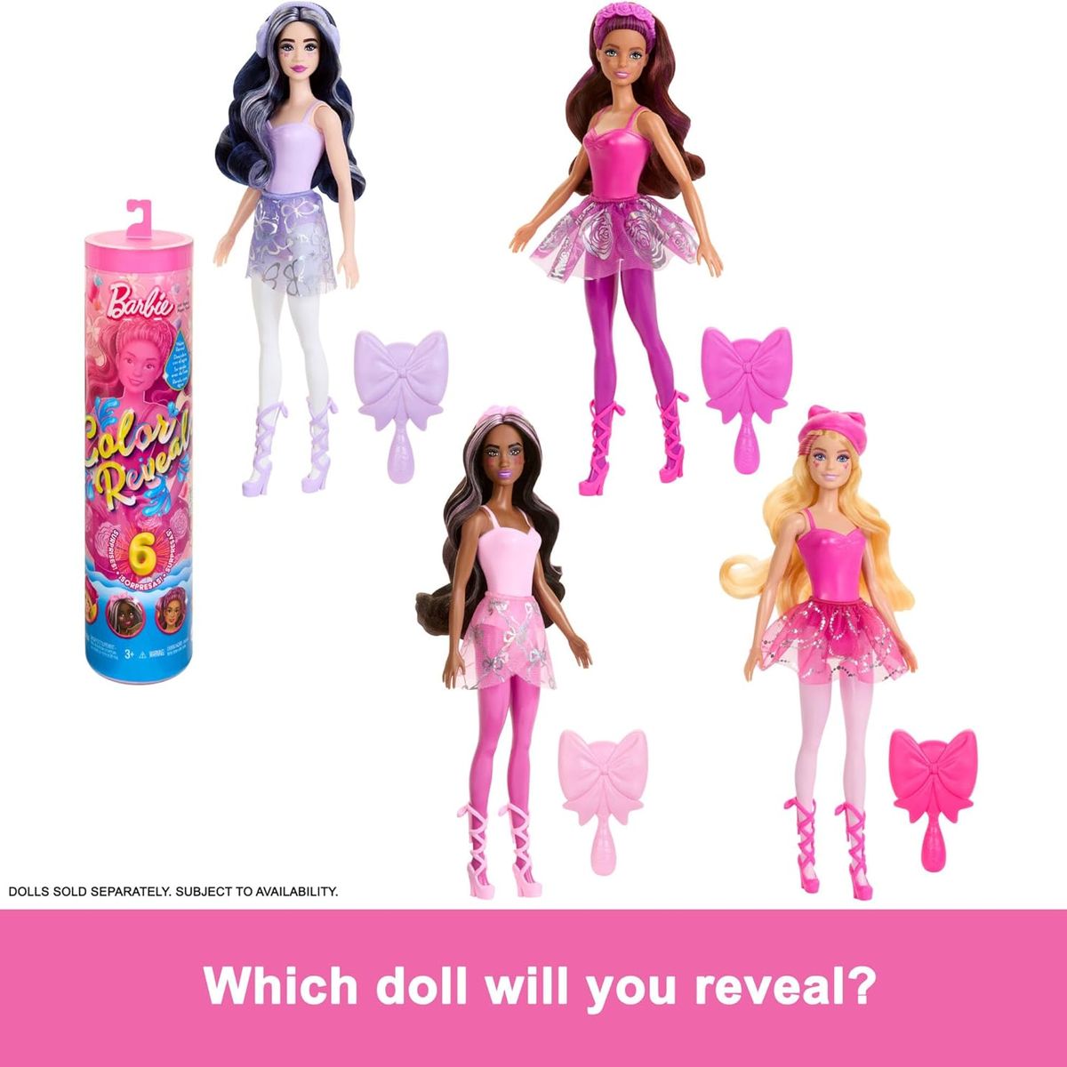 BARBIE - Muñeca Barbie Color Reveal Serie Bailarina Surt