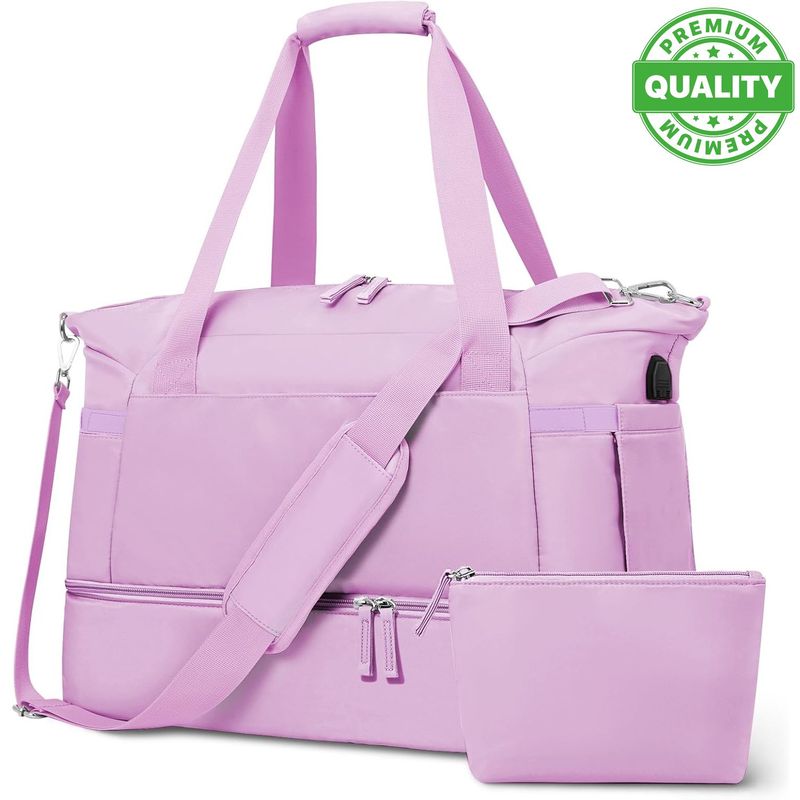 ONE PIXEL - Maleta Deportiva Maletín Gym Morral Viaje Bolsa Mano Rosado
