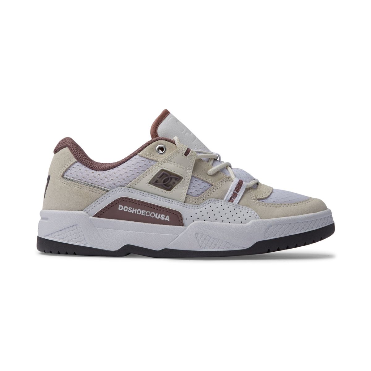 DC SHOES - Tenis DC Shoes Construc Para Mujer Color Blanco y Café