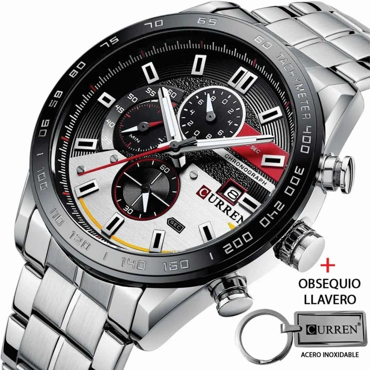 CURREN - Reloj Hombre Curren 8410 Mas Obsequio Llavero y Caja